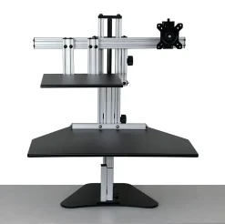 Ergo Desktop Hybrid Kangaroo MDF Desktop, Black, EDHKBLK5B