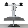 Ergo Desktop Kangaroo Elite 28"W Adjustable Height Desk Converter, Black