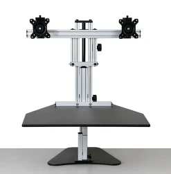 Ergo Desktop Kangaroo Elite 28"W Adjustable Height Desk Converter, Black