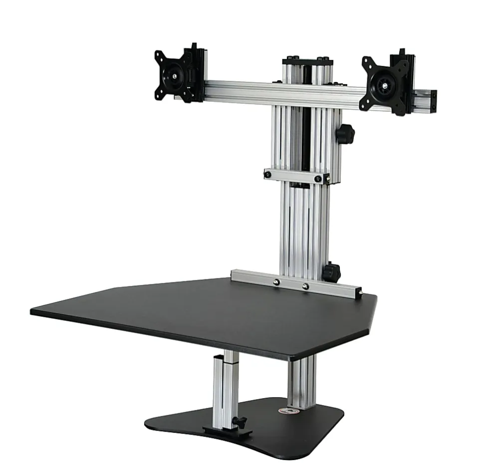 Ergo Desktop Kangaroo Elite 28"W Adjustable Height Desk Converter, Black