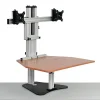 Ergo Desktop Kangaroo Elite 28"W Adjustable Height Desk Converter, Cherry