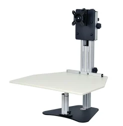 Ergo Desktop Kangaroo Pro 28"W Adjustable Height Desk Converter, Putty