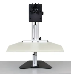 Ergo Desktop Kangaroo Pro 28"W Adjustable Height Desk Converter, Putty