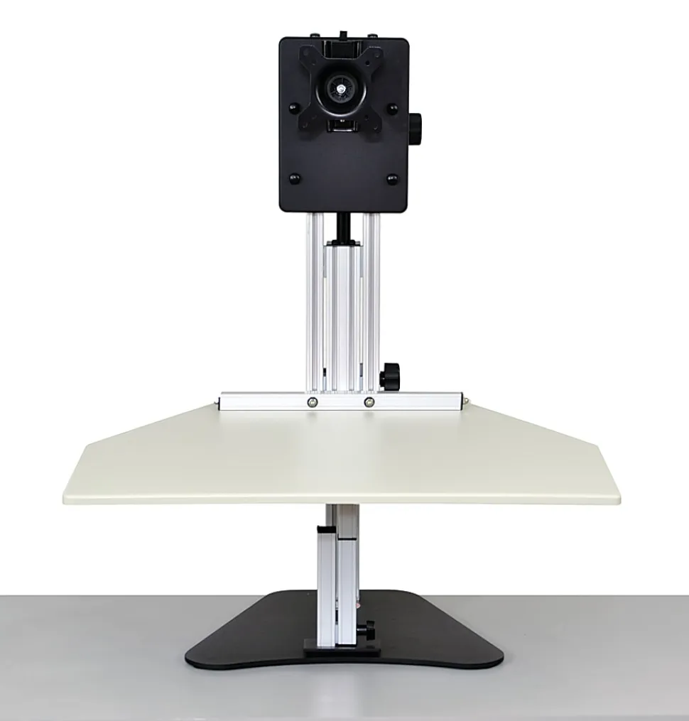 Ergo Desktop Kangaroo Pro 28"W Adjustable Height Desk Converter, Putty