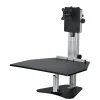 Ergo Desktop Kangaroo Pro 28"W Adjustable Height Desk Converter, Black