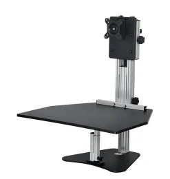 Ergo Desktop Kangaroo Pro 28"W Adjustable Height Desk Converter, Black