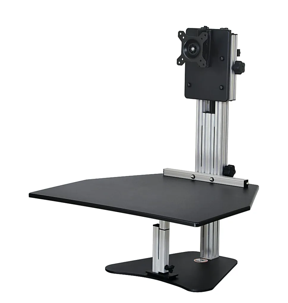 Ergo Desktop Kangaroo Pro 28"W Adjustable Height Desk Converter, Black