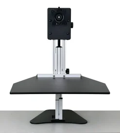 Ergo Desktop Kangaroo Pro 28"W Adjustable Height Desk Converter, Black