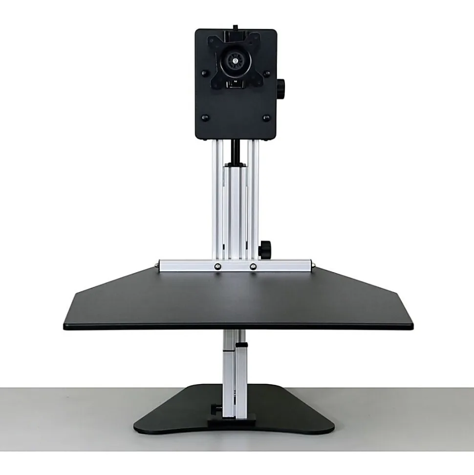 Ergo Desktop Kangaroo Pro 28"W Adjustable Height Desk Converter, Black