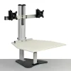 Ergo Desktop Wallaby Elite 28"W Adjustable Height Desk Converter, Putty, Partially Assembled