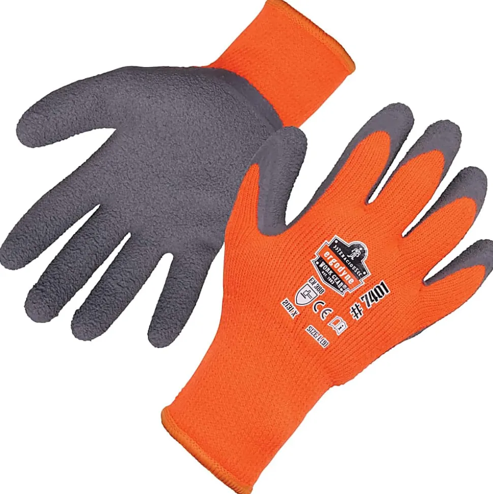 Ergodyne ProFlex 7401 Lightweight Winter Work Gloves, Large, Orange
