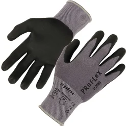 Ergodyne Proflex 7000-12PR Nitrile-Coated Cut-Resistant Gloves, Gray, Large, Set Of 12 Pairs
