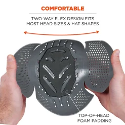 Ergodyne Skullerz 8945F(X) Next Generation Universal Bump Cap Inserts, Black, Pack Of 2 Inserts