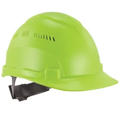 Ergodyne Skullerz 8966 Lightweight Cap-Style Vented Hard Hat, Lime