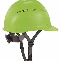 Ergodyne Skullerz 8966 Lightweight Cap-Style Vented Hard Hat, Lime