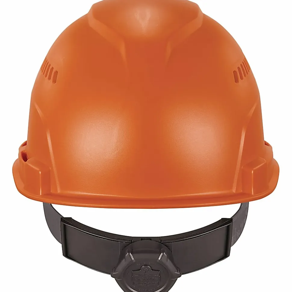 Ergodyne Skullerz 8966 Lightweight Cap-Style Vented Hard Hat, Orange