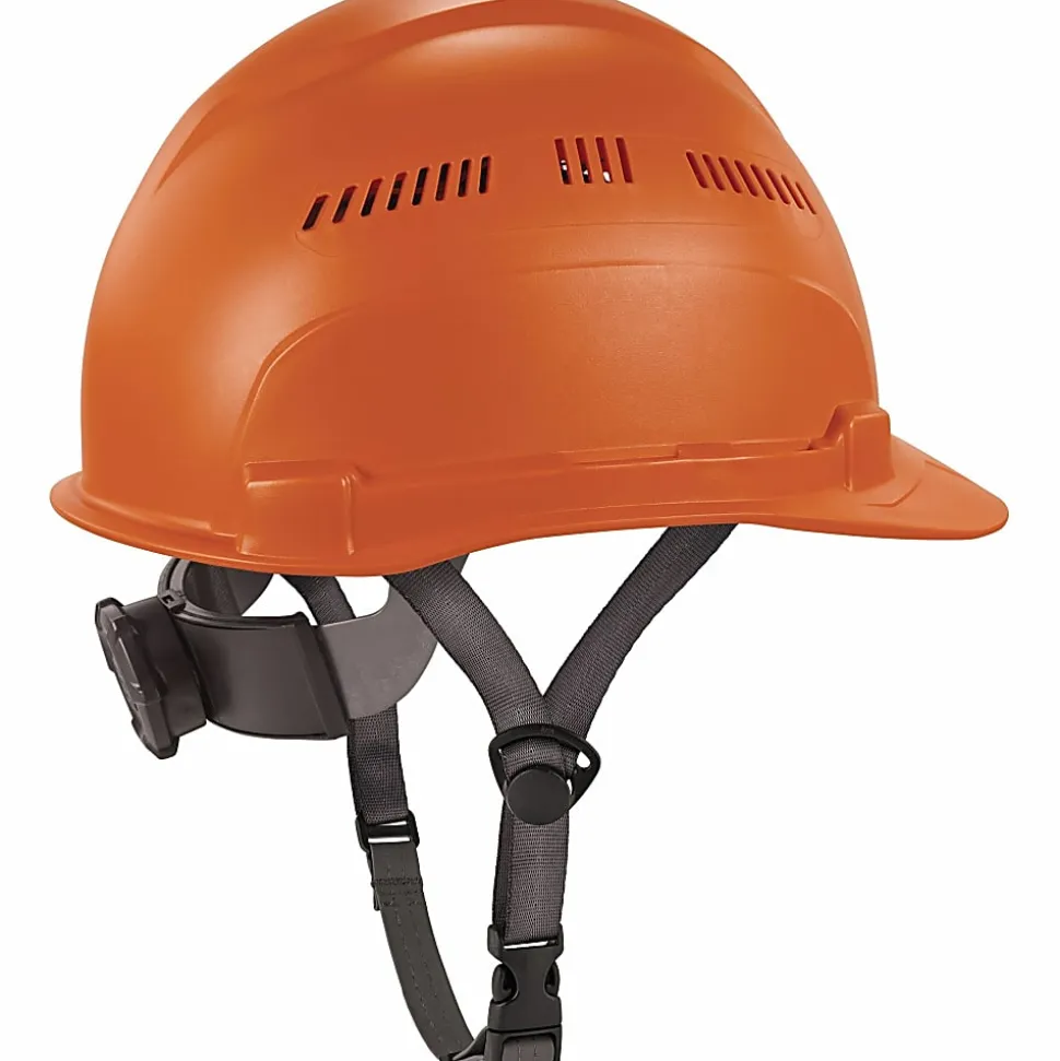 Ergodyne Skullerz 8966 Lightweight Cap-Style Vented Hard Hat, Orange