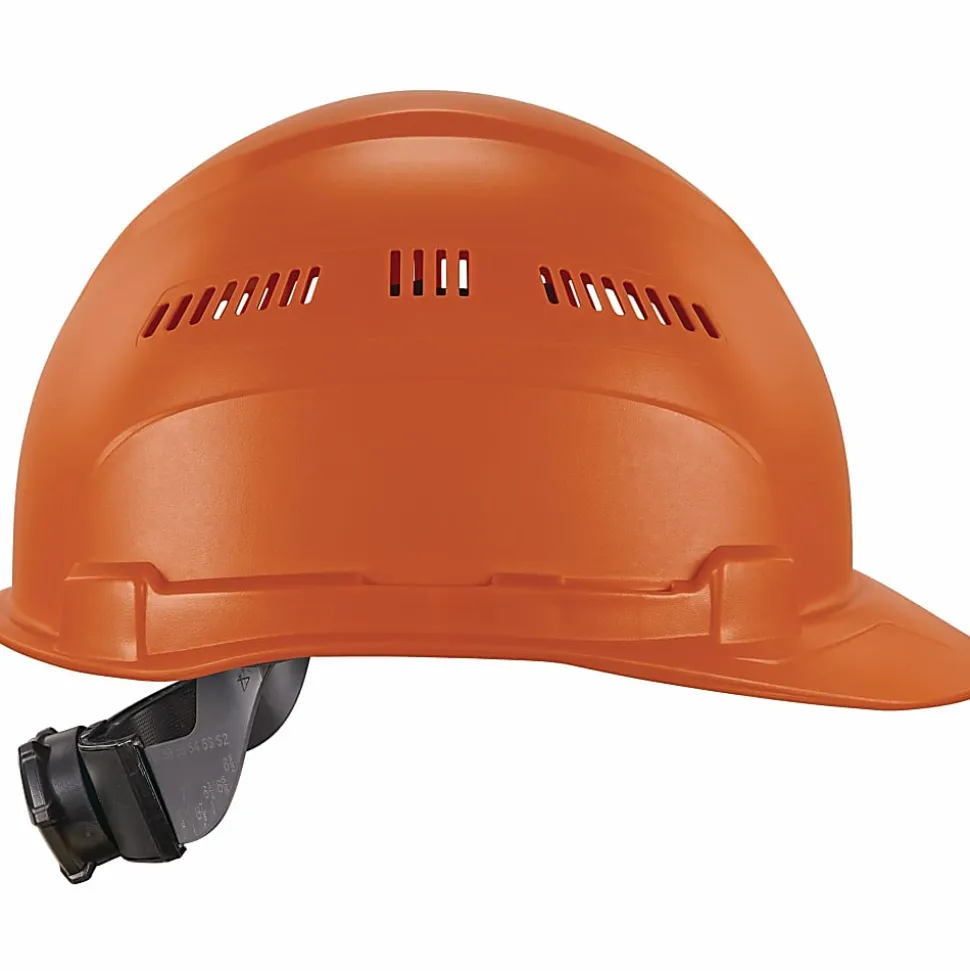 Ergodyne Skullerz 8966 Lightweight Cap-Style Vented Hard Hat, Orange