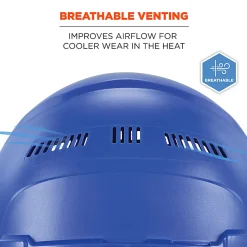 Ergodyne Skullerz 8966 Lightweight Cap-Style Vented Hard Hat, Blue