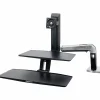 Ergotron® Desktop Display Stand - 24" Screen Support - 20 lb Load Capacity - 24" Screen Support - 20 lb Load Capacity - Black, Polished Aluminum