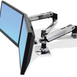 Ergotron LX Mounting Arm For Flat Panel Displays, Silver
