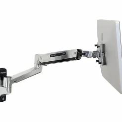 Ergotron Mounting Arm for Flat Panel Display, All-in-One Computer - Polished Aluminum - Adjustable - 46