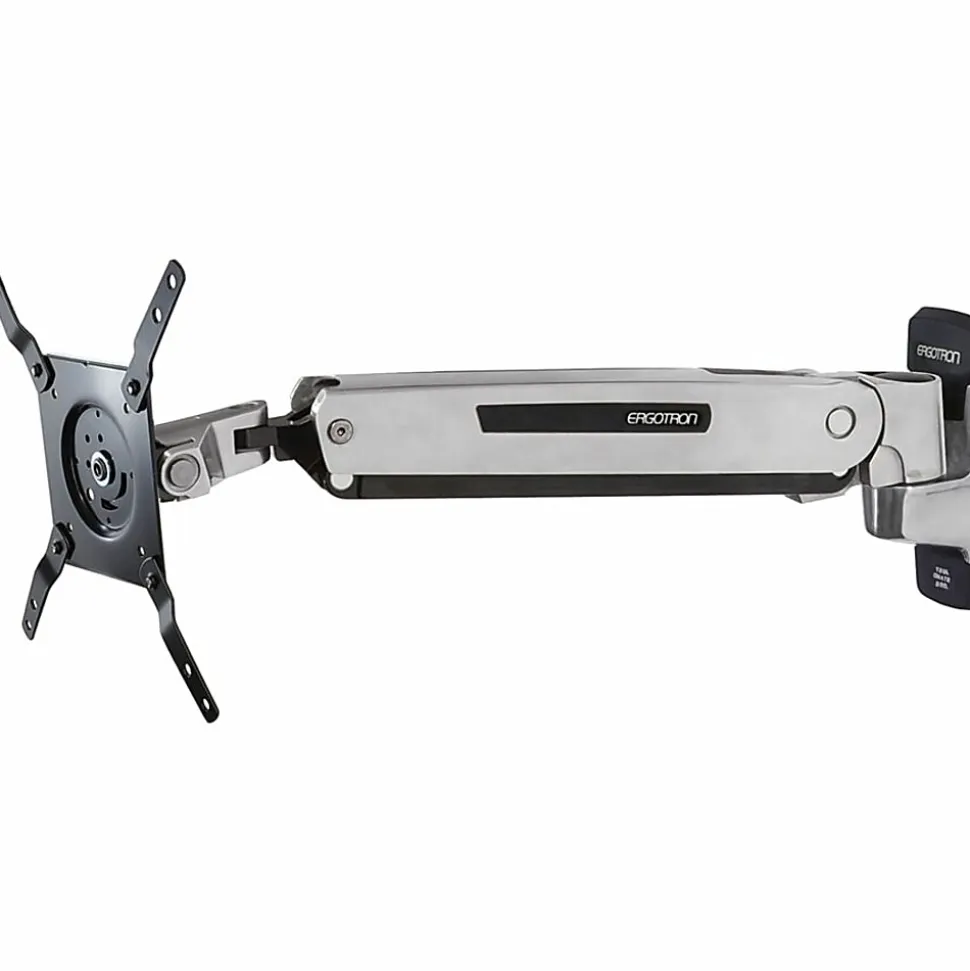 Ergotron Mounting Arm for Flat Panel Display, Notebook - Polished Aluminum - Adjustable - 42" Screen Support - 45361026