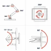 Ergotron Mounting Arm for Monitor, Display Screen, LCD Monitor, Polished Aluminum, Landscape/Portrait, 45496026