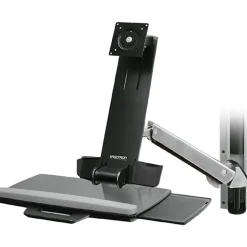 Ergotron StyleView Multi Component Mount for Notebook, Mouse, Keyboard, Monitor, Scanner - Polished Aluminum - 45266026