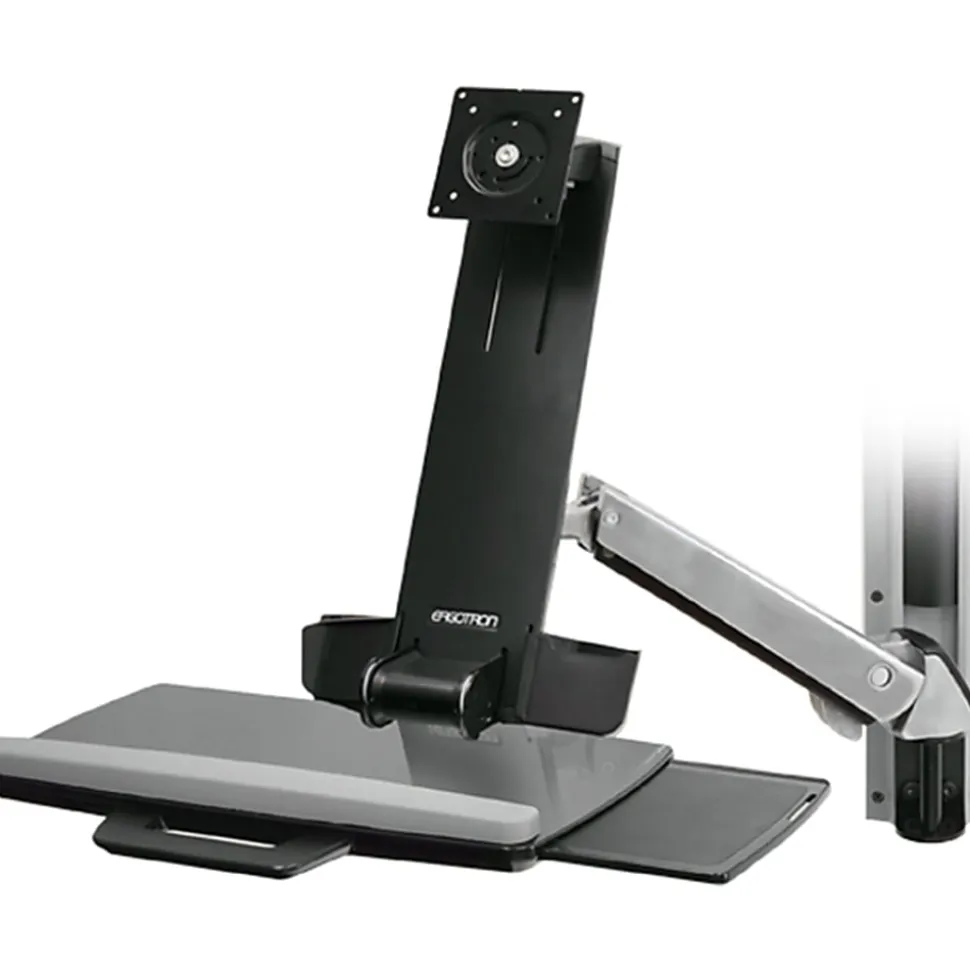 Ergotron StyleView Multi Component Mount for Notebook, Mouse, Keyboard, Monitor, Scanner - Polished Aluminum - 45266026