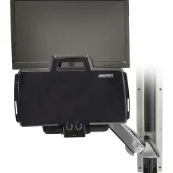 Ergotron StyleView Multi Component Mount for Notebook, Mouse, Keyboard, Monitor, Scanner - Polished Aluminum - 45266026