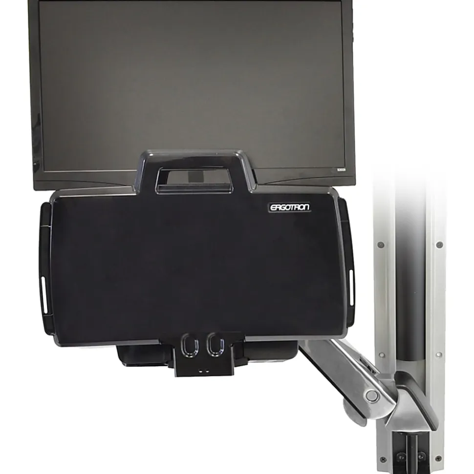 Ergotron StyleView Multi Component Mount for Notebook, Mouse, Keyboard, Monitor, Scanner - Polished Aluminum - 45266026