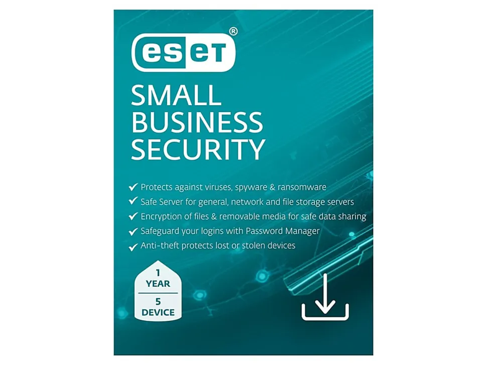 ESET Small Business Security, For 5 Devices, PC/Mac, Product Key/Download