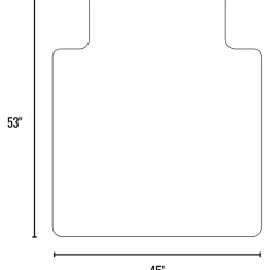 ES ROBBINS Everlife Chairmat w/Lip, 122173