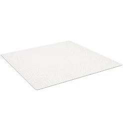 ES Robbins Everlife Chairmat with Lip - Carpeted Floor - 48" Length x 36" Width x 0.75" Thickness - Lip Size 10" Length x 20" Width - Vinyl - Clear