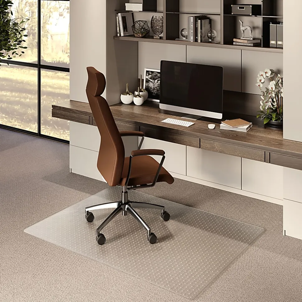 ES Robbins EverLife Chair Mat For Low Pile Carpet, 46” x 60", Clear