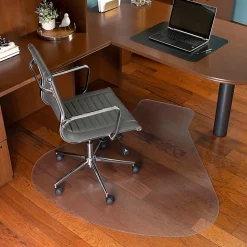 ES Robbins EverLife Workstation Vinyl Chair Mat For Hard Floors, 54
