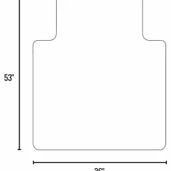 ES ROBBINS Sit or Stand Mat with Lip - Pile Carpet - 53