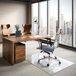 ES Robbins Task Series AnchorBar Carpet Chair Mat, Rectangular, 46