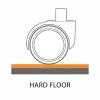 ES Robbins TrendSetter® Vinyl Chair Mat For Hard Floors, 36" x 48", Black