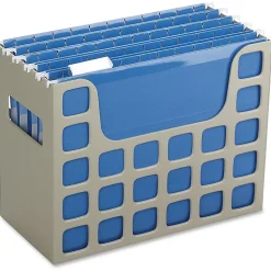 Esselte Oxford Techfile Hanging File Bin, Letter Size, Putty