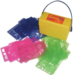 Essential Learning Stencil Mill, Assorted Colors, Set Of 24