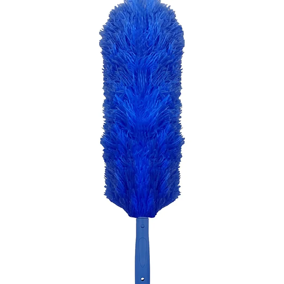 Ettore Microswipe Microfiber Duster - MicroFiber Bristle - Blue - 1 Each