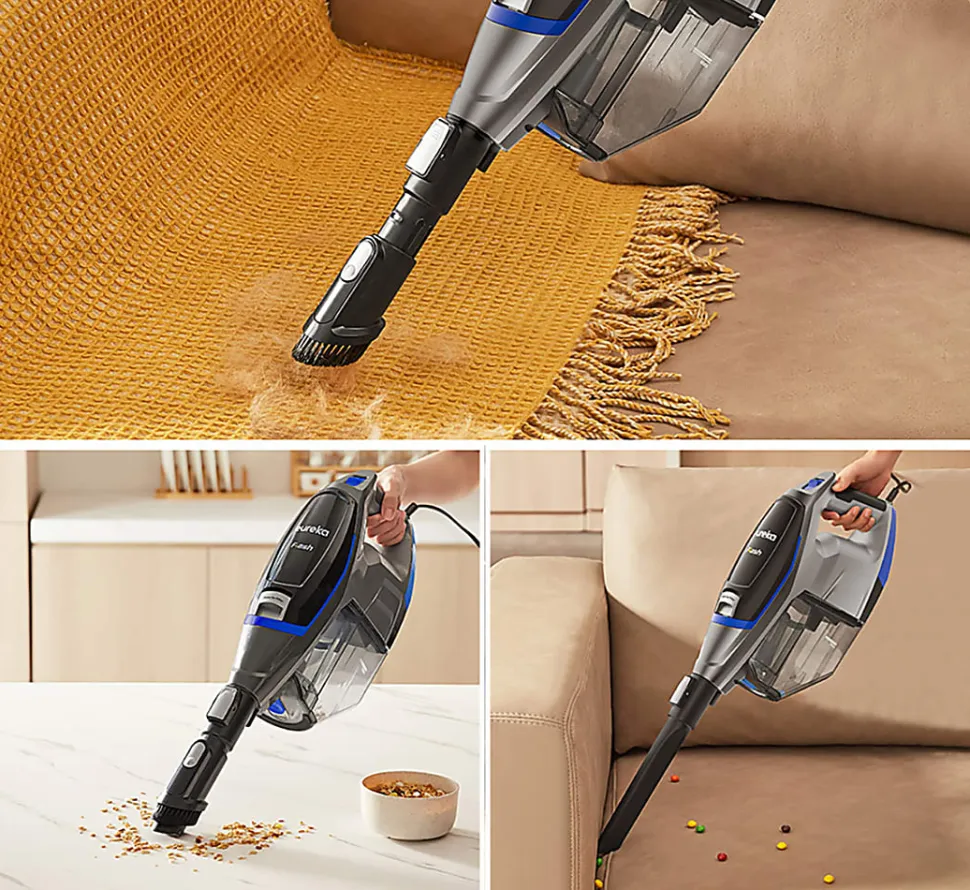 Eureka Corded Stick 2-in-1 Flash Handheld Vacuum, Black, Total Qty 1