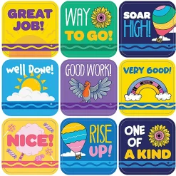 Eureka Theme Stickers, Crayola Colors Of Kindness, 120 Stickers Per Pack, Bundle Of 12 Packs