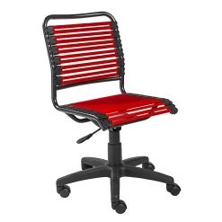 Eurostyle Allison Bungie Low-Back Commercial Office Chair, Black/Red