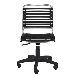 Eurostyle Allison Bungie Low-Back Commercial Office Chair, Black/Silver