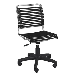 Eurostyle Allison Bungie Low-Back Commercial Office Chair, Black/Silver