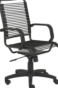 Eurostyle Bradley Bungie High-Back Commercial Office Chair, Black/Graphite