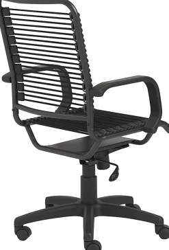Eurostyle Bradley Bungie High-Back Commercial Office Chair, Black/Graphite
